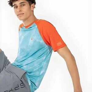 Spyder Rash Guard Shirt Mens Medium Swim Surf Sun Protection UPF 30 Quick Dry